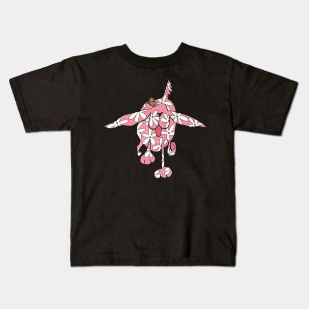 Pink Spaniel Kids T-Shirt by krisevansart